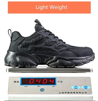 white work shoes lightweight comfortable safety shoes man women work shoes with a steel toe puncture proof safety work sneakers