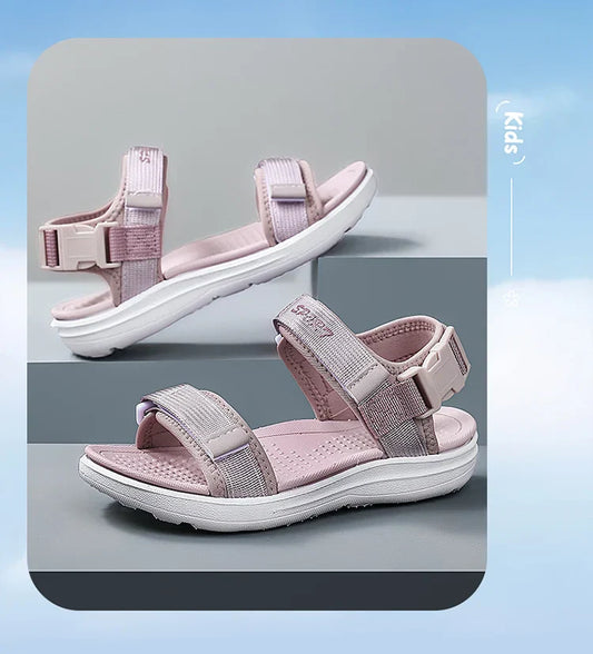 Lightweight Kids Sandals Summer Quick-Dry Breathable Beach Shoe Non-Slip Outdoor Sport Walking Sandals for Boys Girls Size 30-38