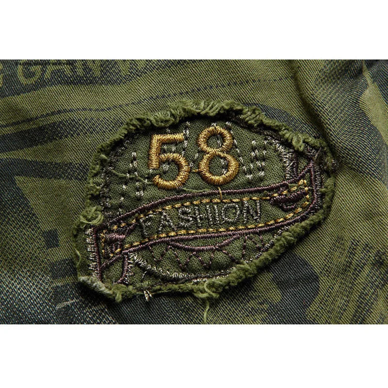 Summer Camouflage Men's Cargo Shorts Pure Cotton Half Pants Multi-pocket Casual Shorts Men Clothing Beach Shors 38-42 A2F2292