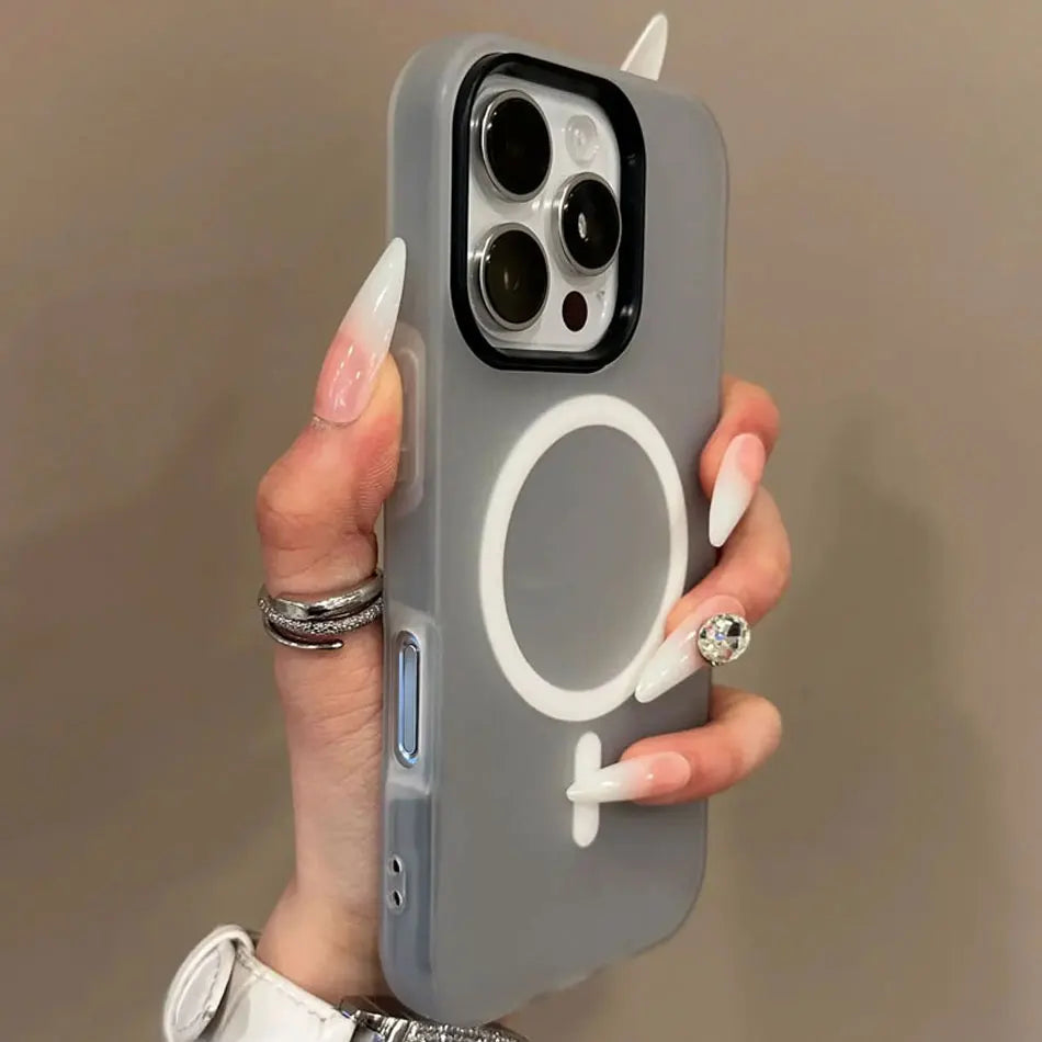 Luxury Candy Color For Magsafe Wireless Charge Case For iPhone 11 12 13 14 15 16 17 Pro Max Plus Magnetic Bumper Cases Cover