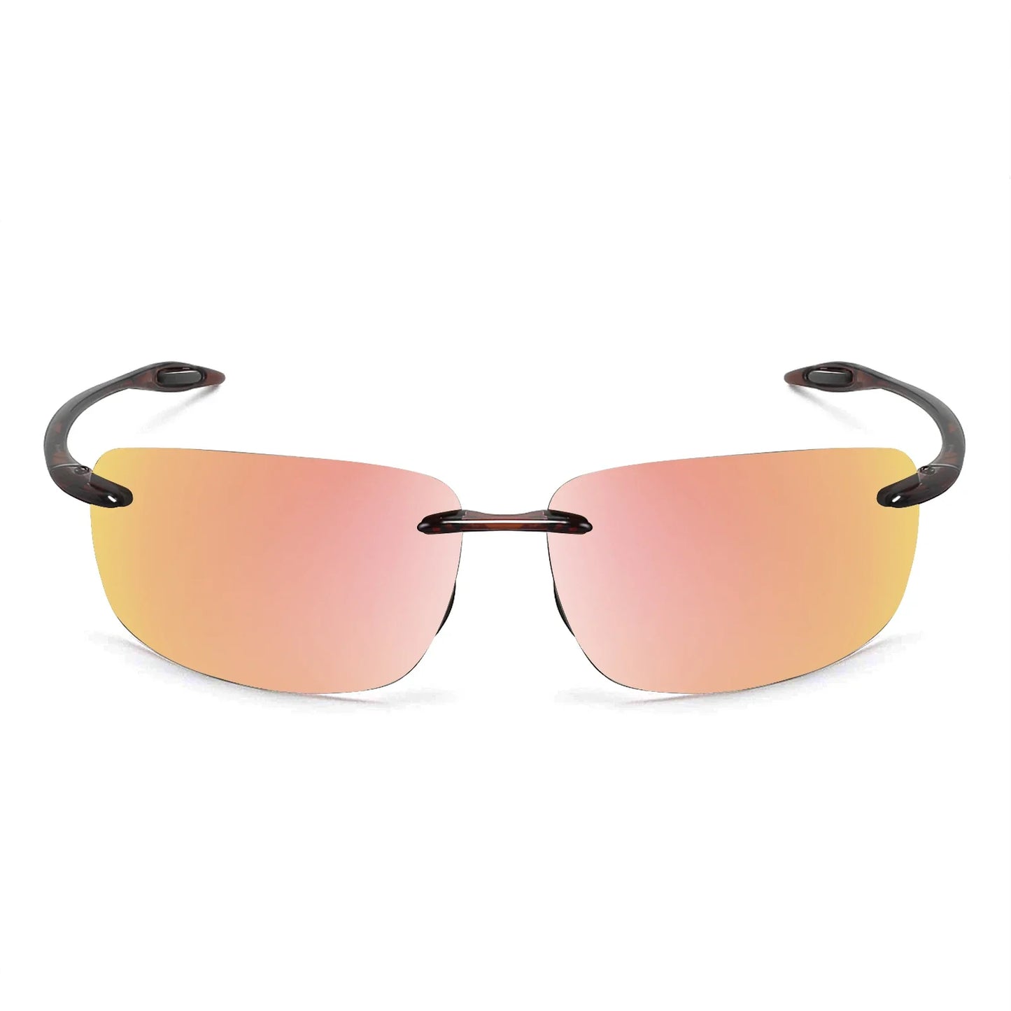 Sports Sunglasses for Men Women Tr90 Rimless Frame for Running Fishing Golf Driving MJ8009