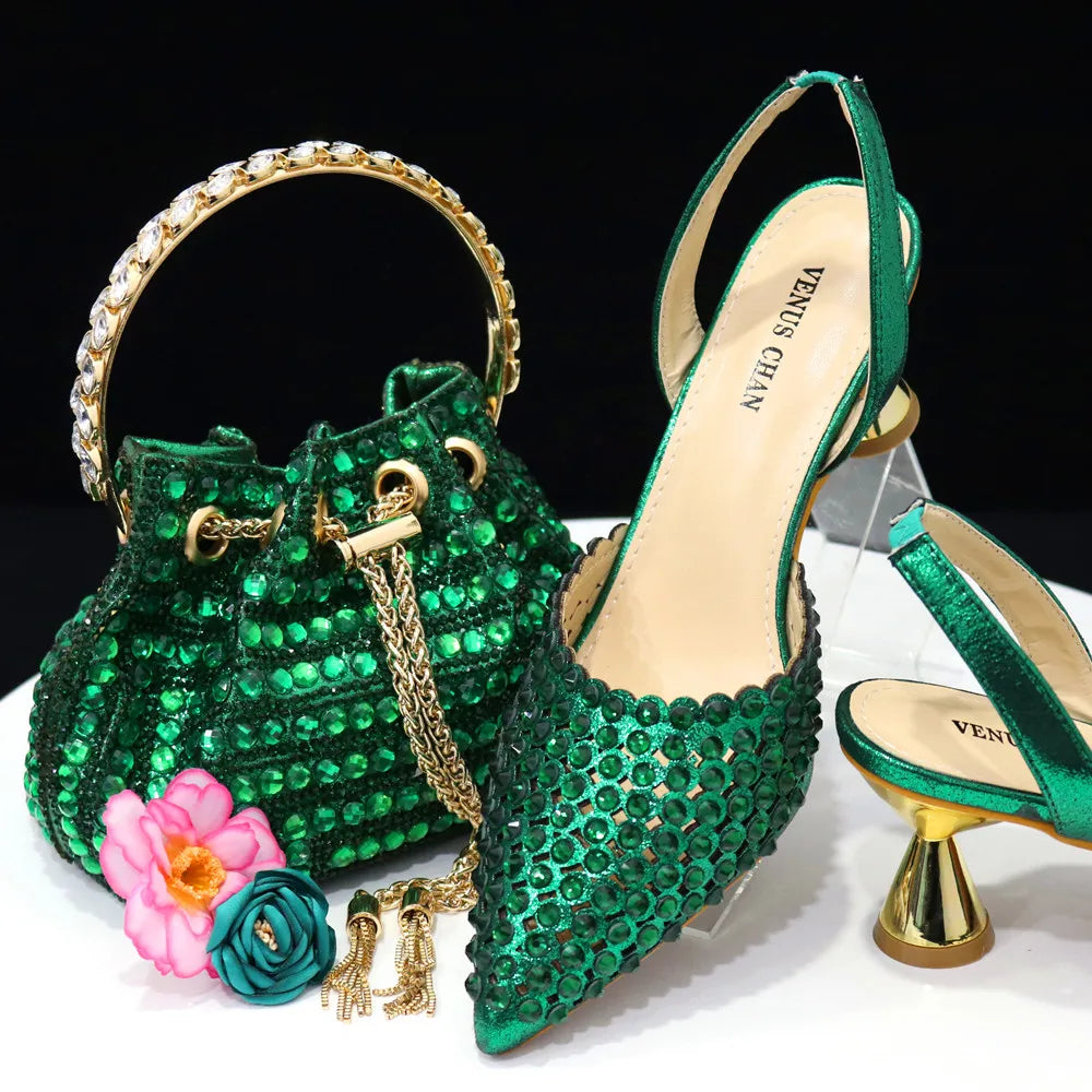 2024 New INS Pointed Shoes And The Same Style Envelope Bag Two Ways To Wear Fashion Shoes And Shoulder Bags