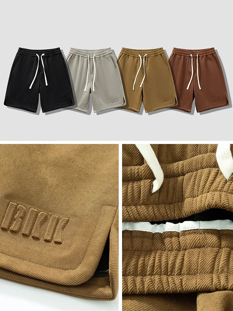 2024 New Summer Men's Shorts Drawstring Baggy Sweatshorts Male Wide Short Pants Sweatpants Streetwear Plus Size 8XL