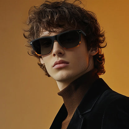 Fashion Square Polarized Sunglasses UV400 Protection Acetate Sun Glasses Classic Design Shade for Women Men