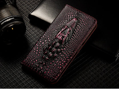 Luxury Genuine Leather Case for iPhone 17 AIR 16 E 15 14 13 12 11 Pro Max Plus Mini flip Magnetic slot Wallet Cover coque.