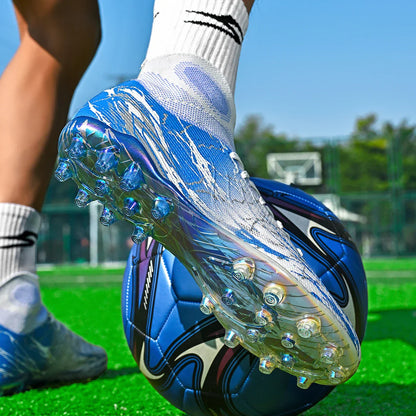 New football shoes men's anti slip boots AG/FG spikes professional match training shoes provide super strong grip