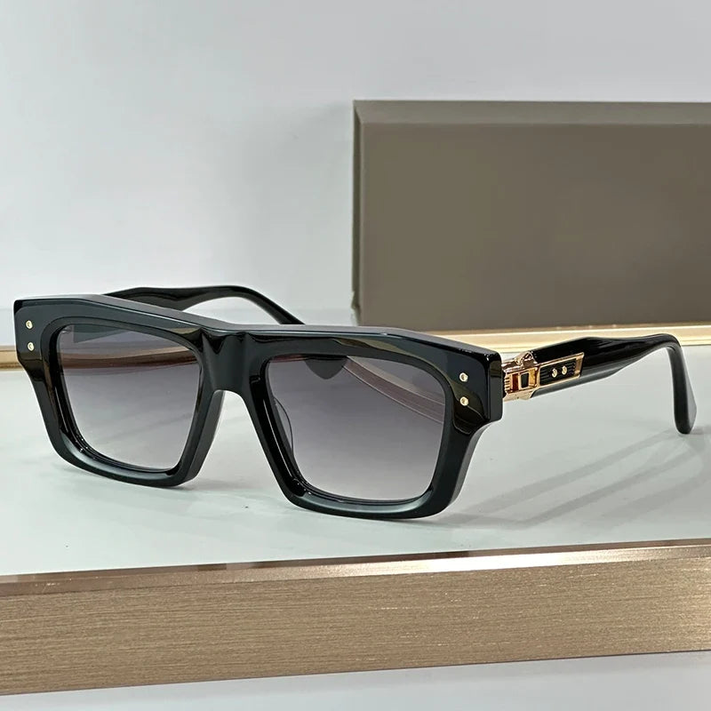 New 458 High Quality Square Gradient Sunglasses Frame Men and Women Delicate Handmade Senior Luxury Classical Eyeglasses