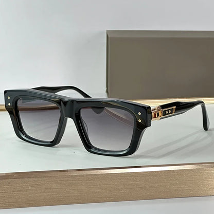 New 458 High Quality Square Gradient Sunglasses Frame Men and Women Delicate Handmade Senior Luxury Classical Eyeglasses