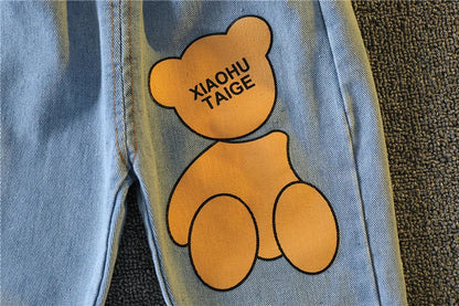 New Spring Autumn Baby Girl Clothes Children Boys Fashion Cartoon T-Shirt Pants 2Pcs/Sets Toddler Sports Costume Kids Tracksuits