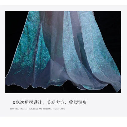 Luxury Elegant Beaded Evening Dresses 2025 New Shoulder Sequins Fishtail Dress Graduation Prom Wedding Dress Engagement Dress