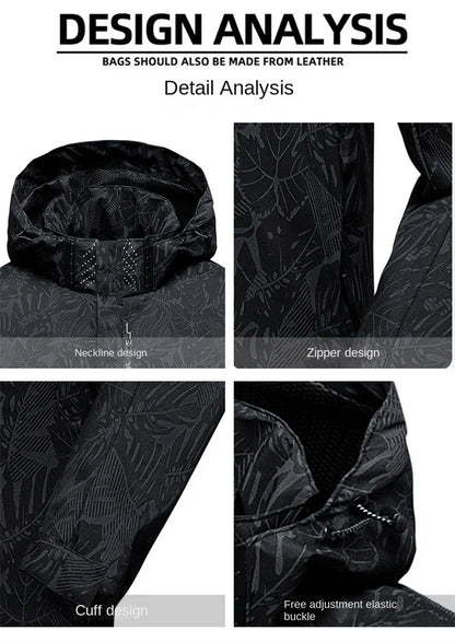 Man 2026 New Spring Autumn Leisure And Comfortable Outdoor Zipper Windbreaker Fashion Printed Windproof Jacket