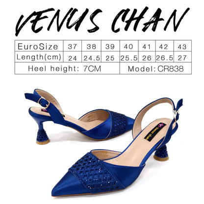 2025 New Summer Collection Stylish Italian Women’s Shoes and Bag Set in Gold Colour - Comfortable Mid Heels With Rhinestones