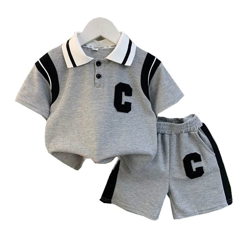 New Summer Baby Girl Clothes Suit Children Boys Fashion T-Shirt Shorts 2Pcs/Sets Toddler Casual Cotton Costume Kids Tracksuits