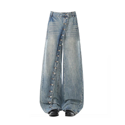 Women's Blue Y2k Wide Jeans Oversize Grunge Jean Pants Vintage Harajuku Baggy Boyfriend Denim Trousers Alternative Clothes 2026