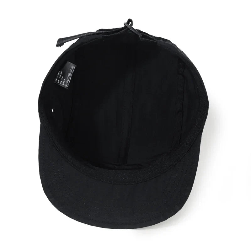 Outdoor Quick-Dry Baseball Cap Women's Korea Short Brim Baseball Hat Men and Women Casual Street Soft Brim Five-Piece Sun Hat