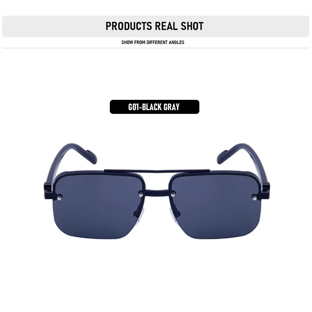 UV400 Protection Square Sunglasses Women Trendy Vintage Retro Fashion Glasses Driving Sunglass Men Lentes De Sol Mujer Zonnebril