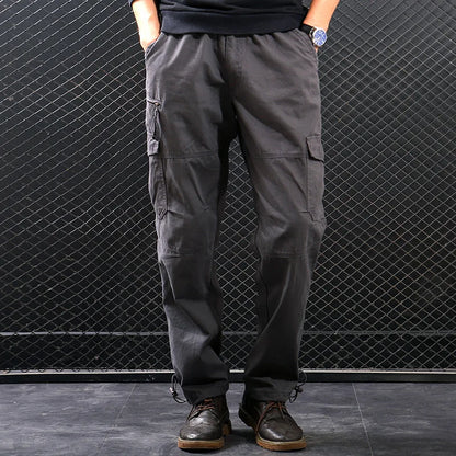 Men's Tactical Trousers Large Size Loose Casual Pants Running Overalls Men's Sweatpants Sports Hiking Outdoor Clothes Work Pants