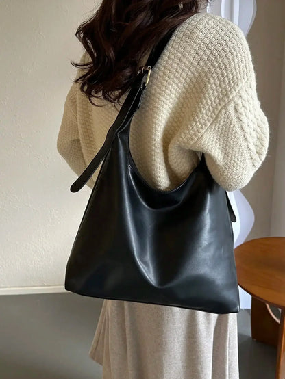 Large Capacity Solid Color Women's Shoulder Bag, Multifunctional Crossbody Bag, Women's Shoulder Tote Bag, Large Capacity Crossbody Tote Bag, Casual Work Bag