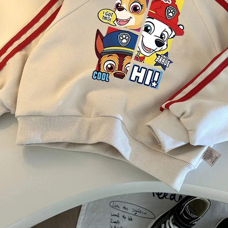 2026 Spring New Style PAW Patrol Printed Children's Casual Clothing Sets Kids O Neck Hoodies and Long Pant Two Piece Tracksuit