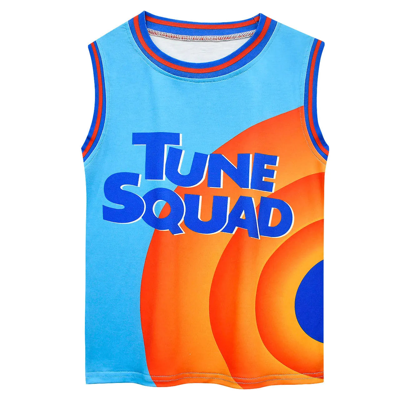 2024 Kids Tune Squad Space Jam 2 Basketball Jersey Set - Cosplay Costume Vest Shorts Sports Uniform Tracksuit for Boys and Girls