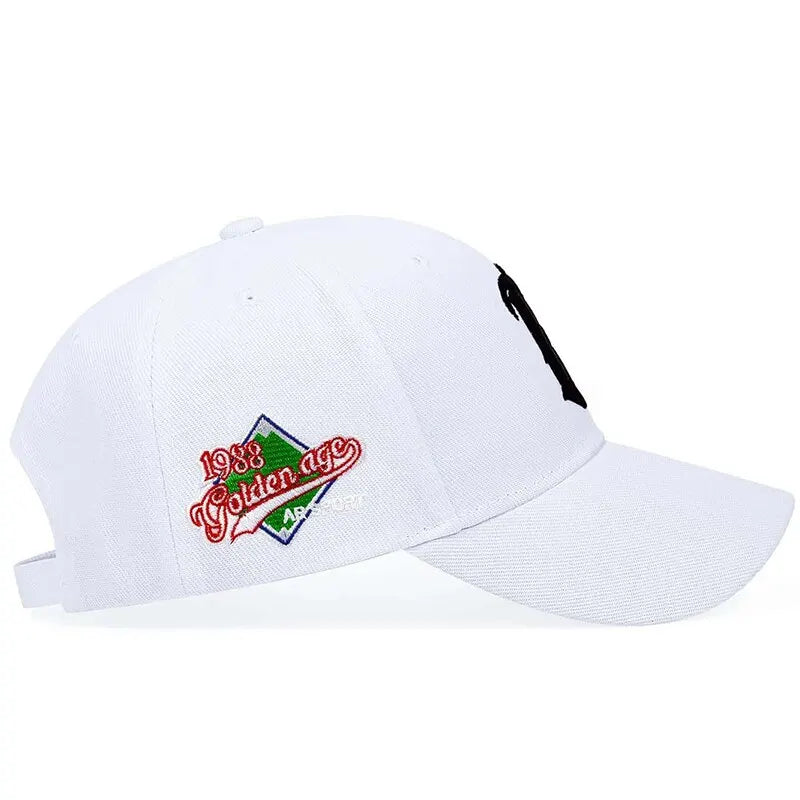 Fashion B Letter Embroidery 1988 Hip Hop Hats Outdoor Adjustable Casual Baseball Caps Sunscreen Hat