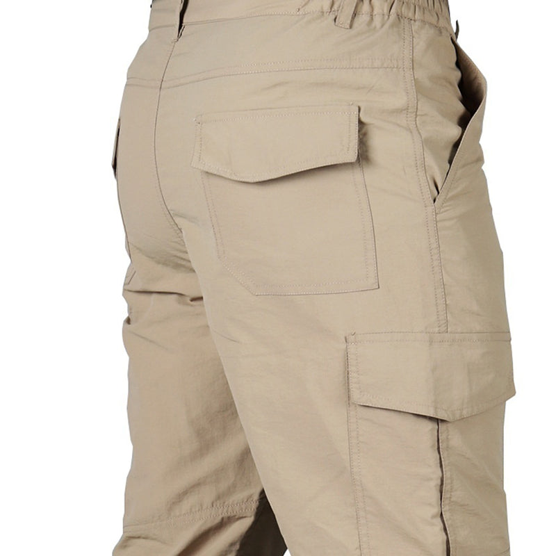 Summer Casual Lightweight Army Military Long Trousers Male Waterproof Quick Dry Cargo Camping Overalls Tactical Pants Breathable