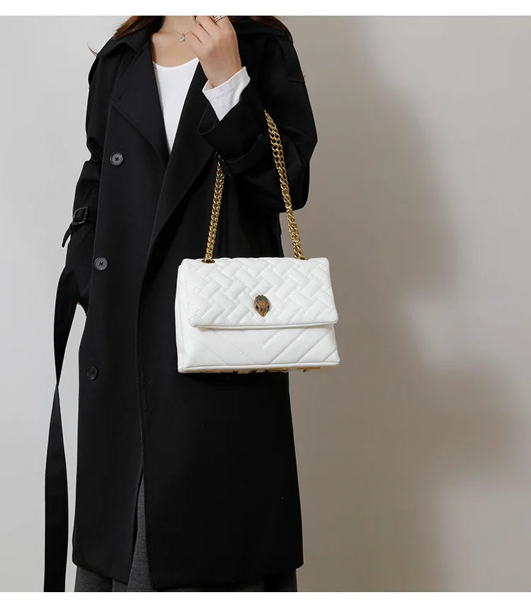 2026 New Women's Bag, Textured Rhombus Embroidery Chain, Versatile Single Shoulder Hot Selling Crossbody