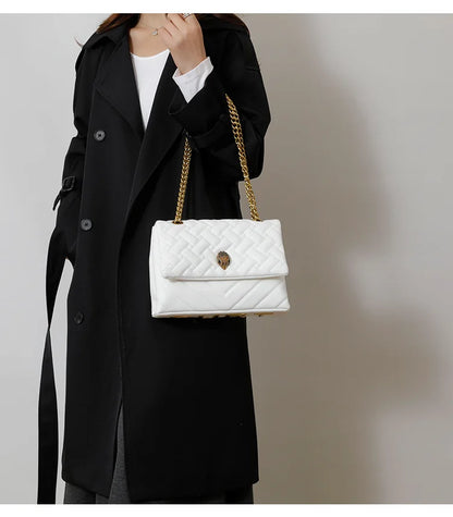 2026 New Women's Bag, Textured Rhombus Embroidery Chain, Versatile Single Shoulder Hot Selling Crossbody