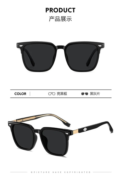 Square Retro Polarised Sunglasses Men Women Designer Brand Travel UV400 High Quatity Outdoor Sun Glasses Eyeglasses