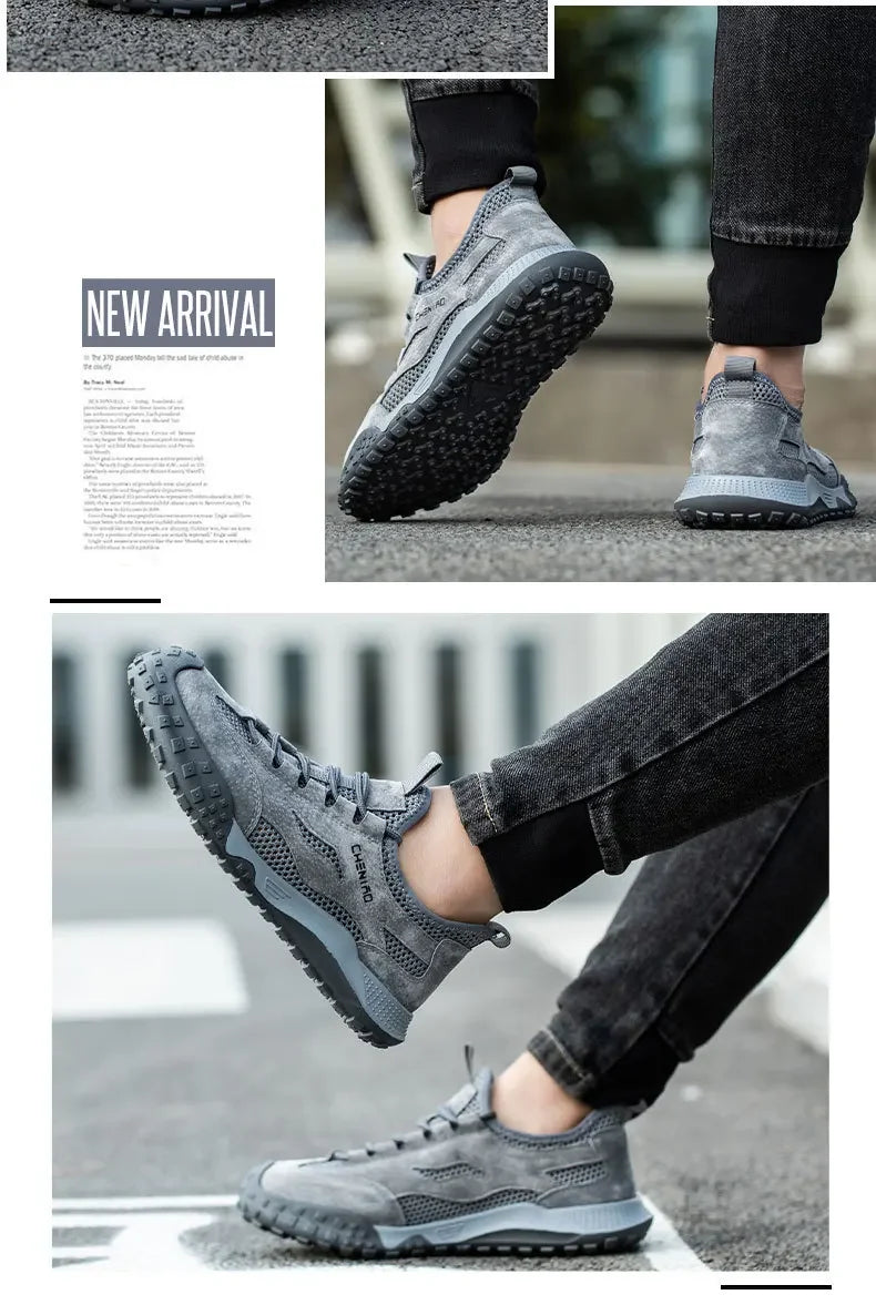 protective work shoes for summer mesh breathable sneakers lightweight safety shoes industrial working boots with plastic toe