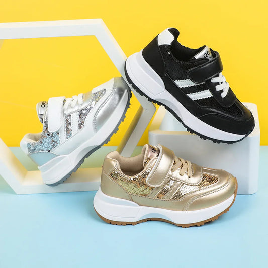 Children Leather Patchwork Sneaker 2025 Spring Autumn New Soft Bottom Casual Shoes School Sports Sneakers for Boys Girls