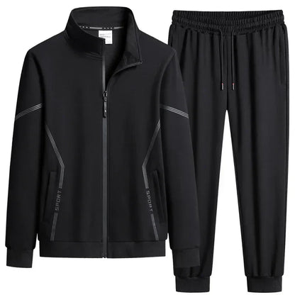 Unisex Jogging Suit MEN Plus Size 6XL 7XL 8XL Men's Tracksuit Suit New Arrive Tracksuit Mens Casual Solid Solor Sweatpant Set