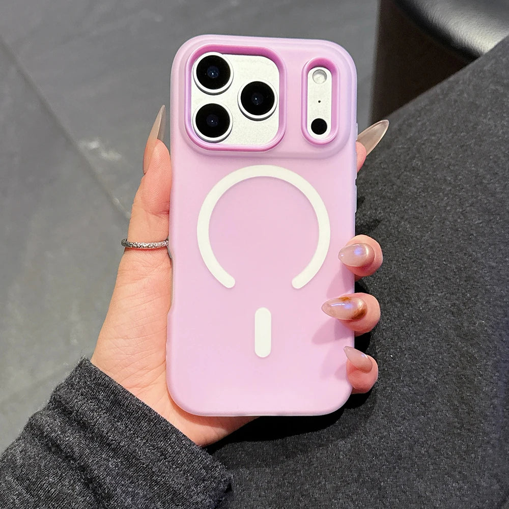 Original Candy Color 2IN1 For Magsafe Wireless Charging Case For iPhone 17 16 15 14 13 12 11 Pro Max 16PLUS 17AIR Magnetic Cover