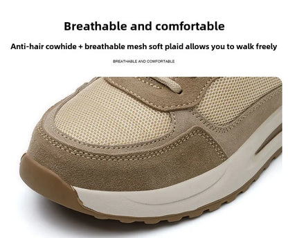 light summer safety shoes for men breathable work shoes odor proof work boots with steel toe cap construction protection shoes