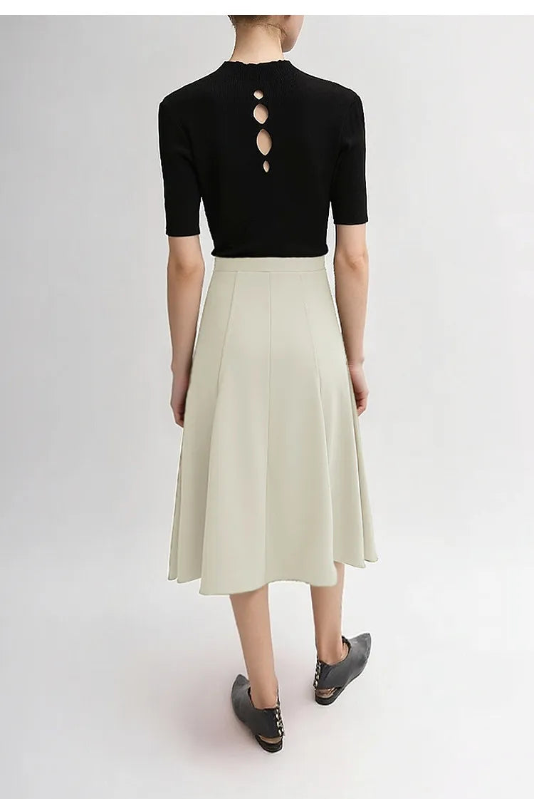 Women's Skirt 2026 Summer New Elegant Office Solid High Waist Mermaid Skirt Casual Loose Versatile Woman Clothes 12622093