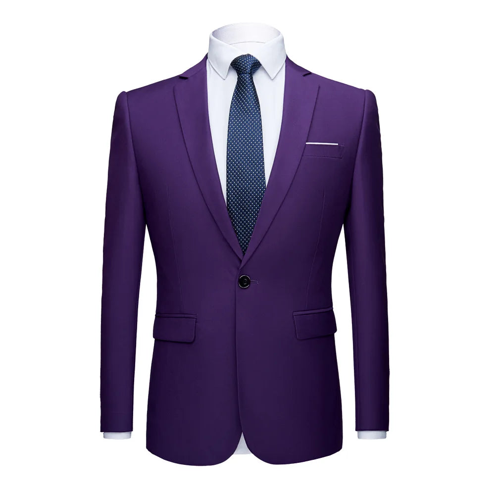2026 Men's Green Suit Jacket, Single Button V-Neck Coats, Suitable for Wedding/Party/Business/Work/Interview Asian Size Blazer