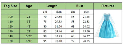 Girls Costume Sleeping Beauty Aurora Princess Party Rapunzel Halloween Snow White Cosplay Costume Kid Cinderella Dress up