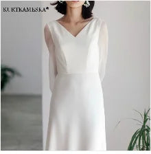 French Luxury White Satin Trailing Wedding Dresses for Bride 2026 Women Elegant Sexy Strapless Long Prom Party Dress Vestidos