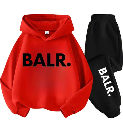 Children Hoodie Set Autumn Winter New York USA Letter Graphic Sweatshirt Pant Suit Baby Boy Girl Kid Sport Two Pieces Tracksuit
