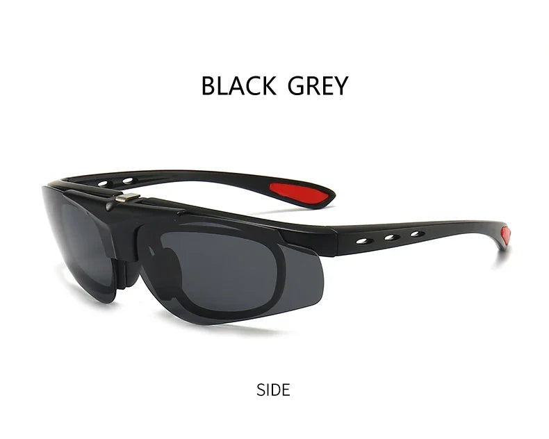 Cycling 4 In 1 Sets Polarized Clip On Sun Glasses Eyeglasses TR90 Magnetic Sunglasses Men Glasses Frame UV400 Anti-Glare