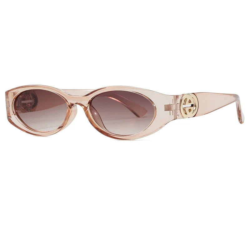Cycling New Fashion Small Oval Sunglasses Vintage Men Women Personlity Small Frame Shades Sun Glasses Latest Popular UV400