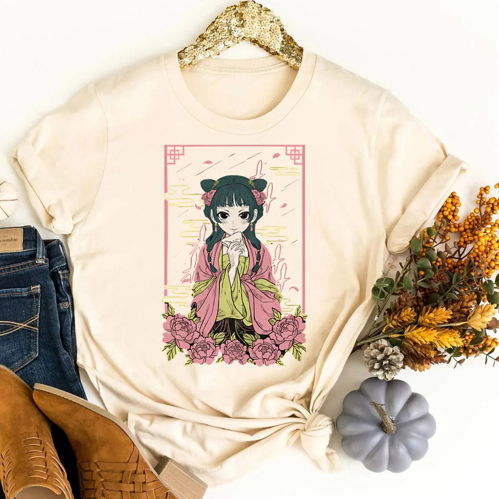Apothecary Diaries tshirt female korean fashion japanese cheap aesthetic vintage t shirt goth 2000s baddie meme scene