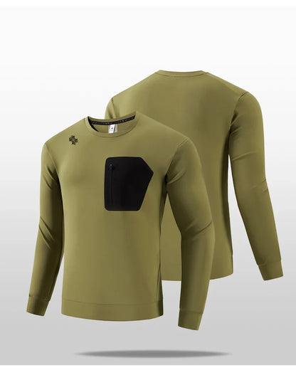 Men's High-Quality Outdoor Sports Long-Sleeved T-Shirt Autumn Winter Spring Leisure Running Leisure Tops