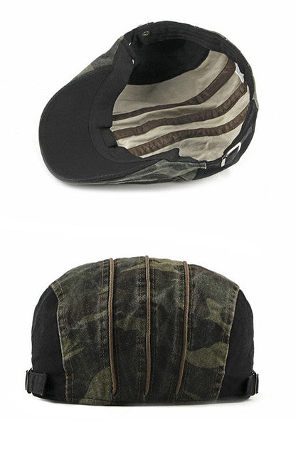 Fashion Caps for Men Newsboy Caps Camouflage Cotton Flat Peaked Cap Women Painter Beret Hats