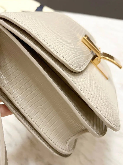 New Women Small Box Bag Single Shoulder Handbag Solid Fashion Brand Cow Split Leather Flap Tofu Bags Ladies Sling Messenger Bag
