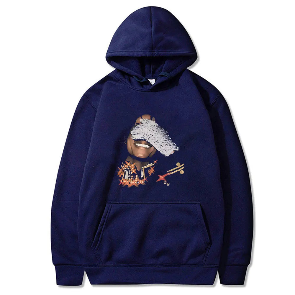 Michael Jackson Face Graphic Hoodie Men Women Classic Vintage Gothic Rock Streetwear Unisex Hip Hop Oversized Pullover Hoodies