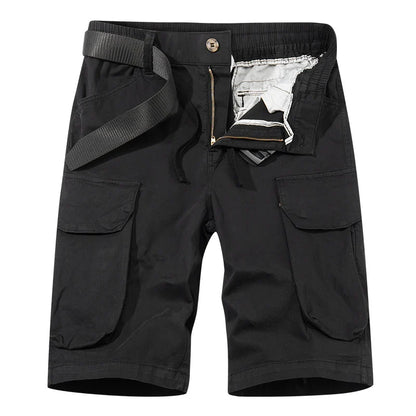 Men Spring Casual Tactical Cargo Shorts Men Multi Pocket Outdoor Shorts Men Breathable Sports Workout Daily Wear Male Shorts