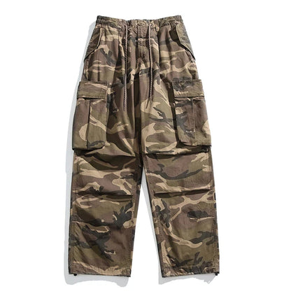 High Quality American Retro Ast Craft Camouflage Cargo Pants For Men Clothing Outdoors Tactical Pants Casual Baggy Trousers Male