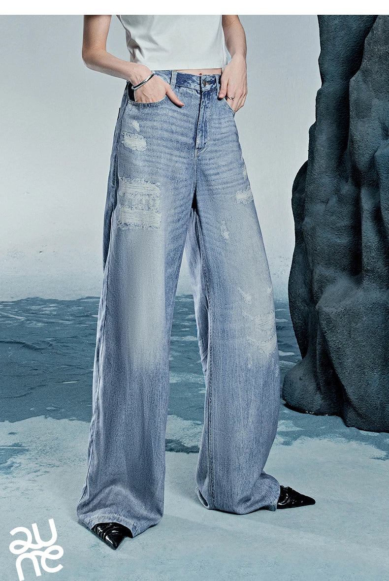 Women Denim Jean 2025 Spring New Long Pants 8518053