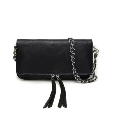 Luxury Design Bag for Women Fashionable Black Leather Ladies Crossbody Bag 2026 New Style Retro Single Shoulder Envelope Bag